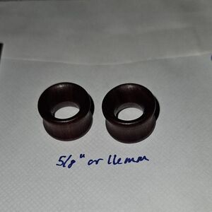 Brown Wooden Ear Gauges